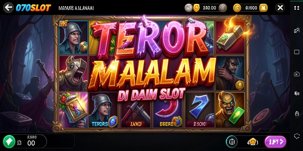 Screenshot gameplay penuh teror dari 070SLOT.