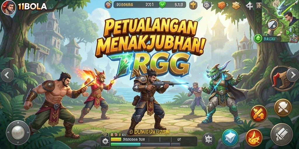 Tangkapan layar menampilkan aksi gameplay RPG yang mendebarkan.
