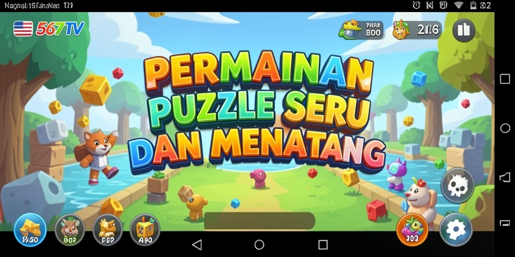 Screenshot gameplay 567TV menampilkan tantangan puzzle yang seru.