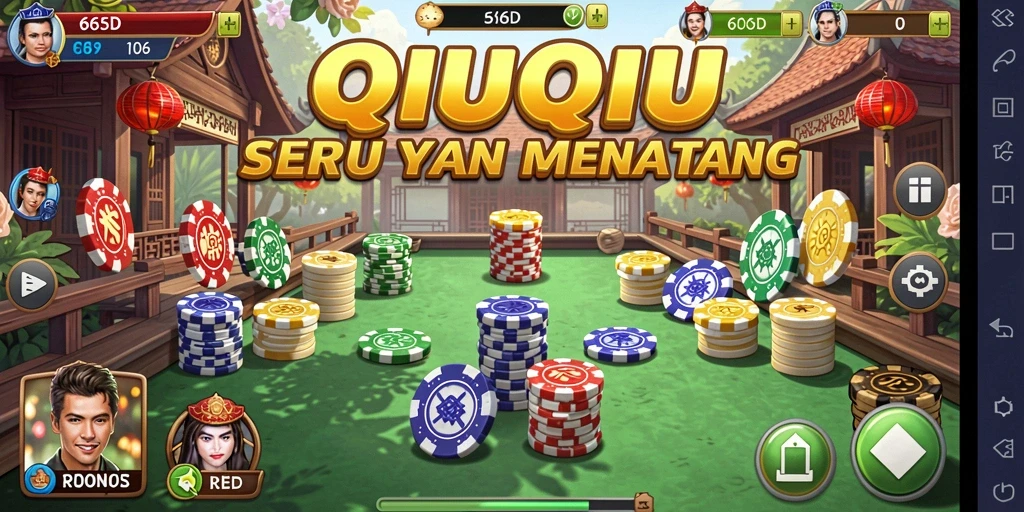 Screenshot tampilan gameplay menarik QiuQiu 66D