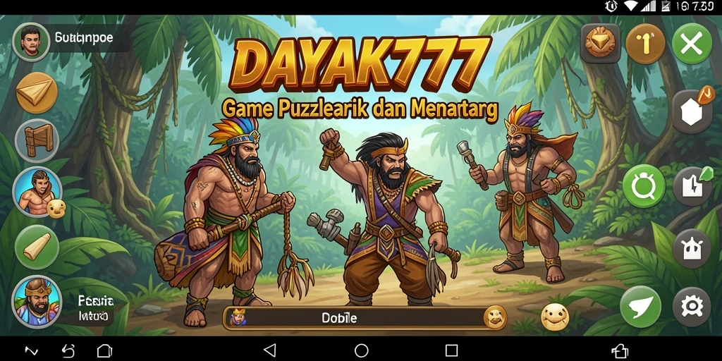 Tampilan permainan DAYAK777 yang menantang dan menarik.