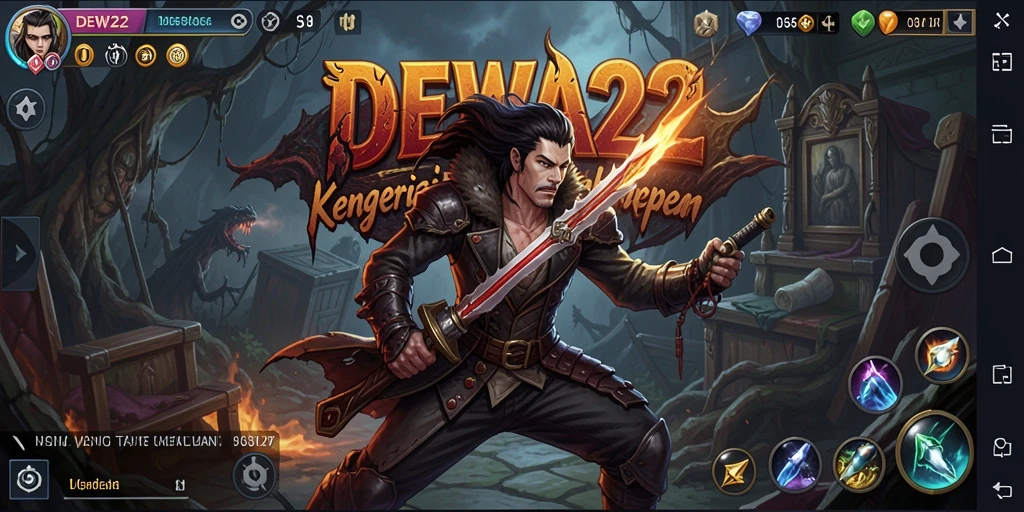 Tampilan gameplay DEWA22 yang menyeramkan dan mencekam.