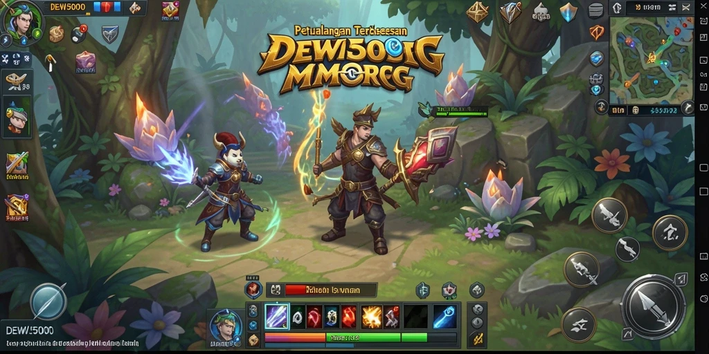 Tampilan gameplay DEWI5000 yang menarik dan mendebarkan