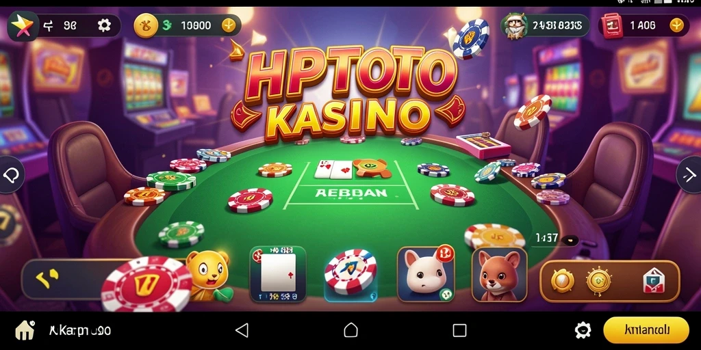 Tampilan screenshot HPTOTO menampilkan gameplay Kasino yang mengesankan.