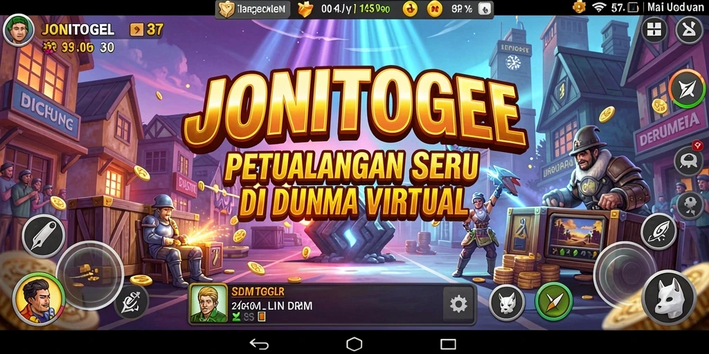 Tampilan menakjubkan dari gameplay JONITOGEL dalam petualangan seru.