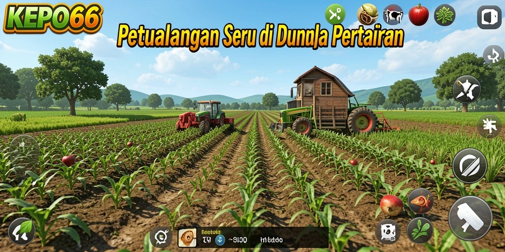 Gameplay seru memanen hasil tani di KEPO66.
