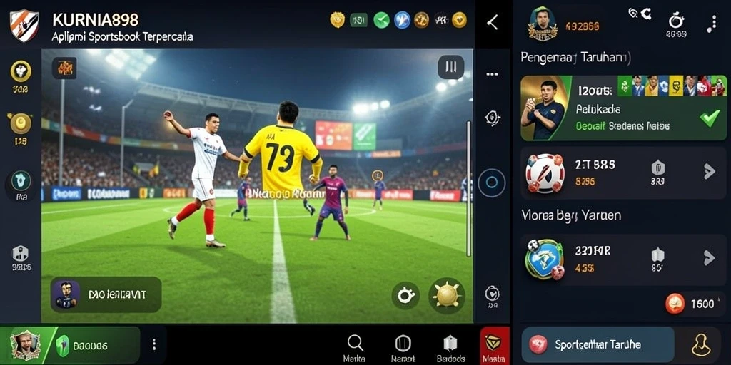 Tampilan gameplay Sportsbook yang menarik dan interaktif.