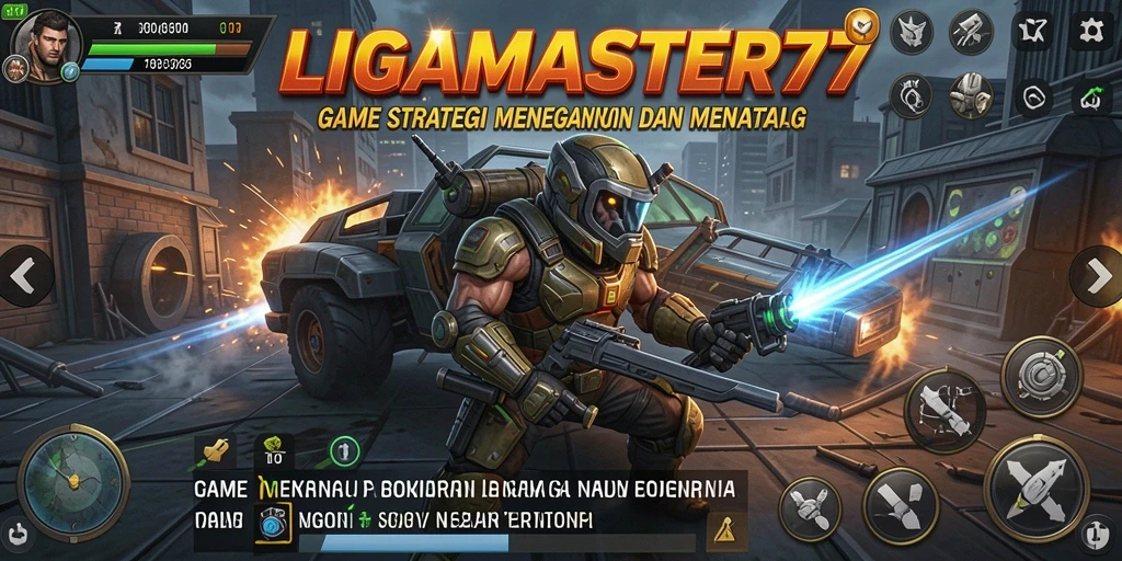Tampilan gameplay LIGAMASTER77 yang mendebarkan dan strategis.