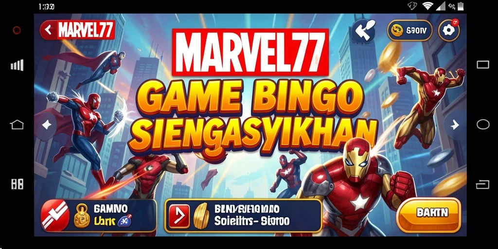 Tampilan menarik dari gameplay Bingo MARVEL77