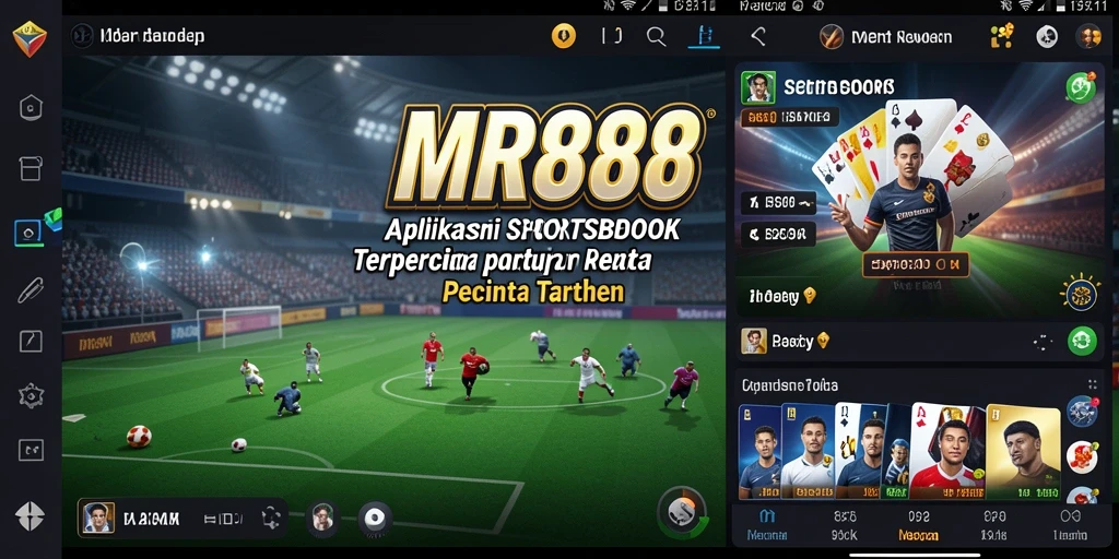 Screenshot MR888 menampilkan antarmuka taruhan olahraga yang menarik dan dinamis.