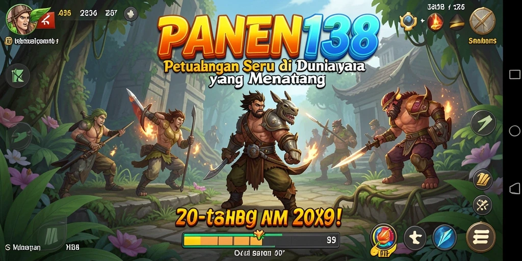 Tampilan permainan <strong>PANEN138</strong> yang penuh warna dan menantang.