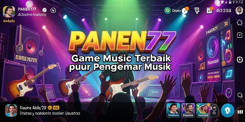 Screenshot gameplay PANEN77 menampilkan aksi musik seru.