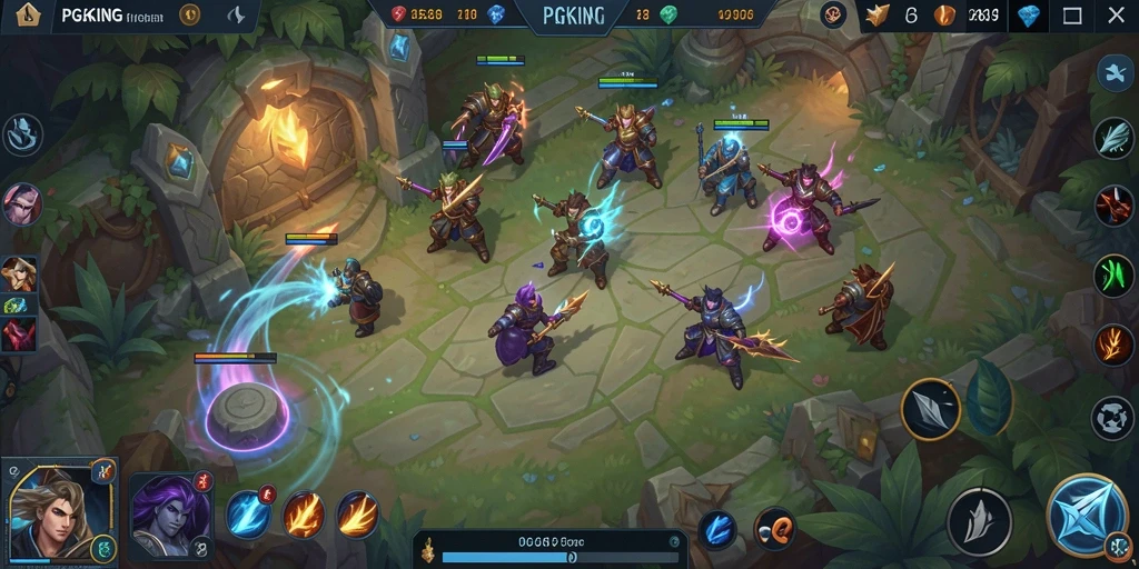 Gameplay seru dan intens di PGKING dengan grafis menakjubkan.