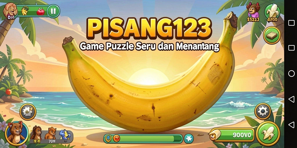 Screenshot gameplay PISANG123 yang penuh warna dan menantang.