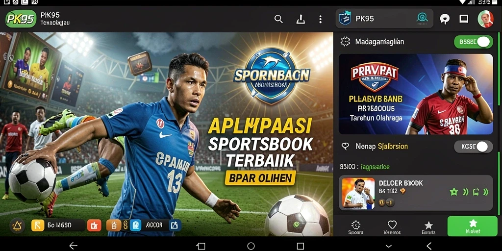 Tampilan gameplay Sportsbook yang menarik dan interaktif.
