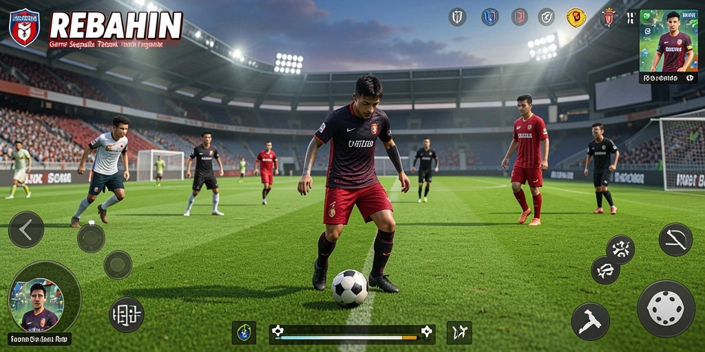Tampilan gameplay intens di REBAHIN dengan grafis memukau.