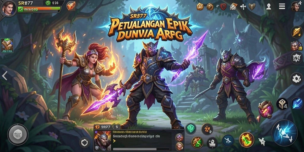 Tampilan gameplay ARPG yang mendebarkan dan penuh aksi di SR877.
