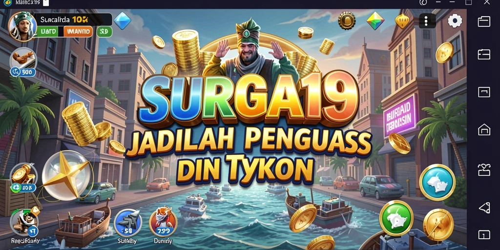 Tampilan menarik dari gameplay SURGA19 yang penuh strategi Tycoon.