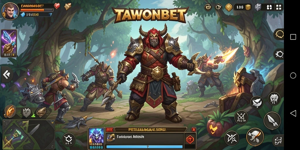 Gameplay seru TAWONBET dengan pertempuran epik dan eksplorasi dunia.