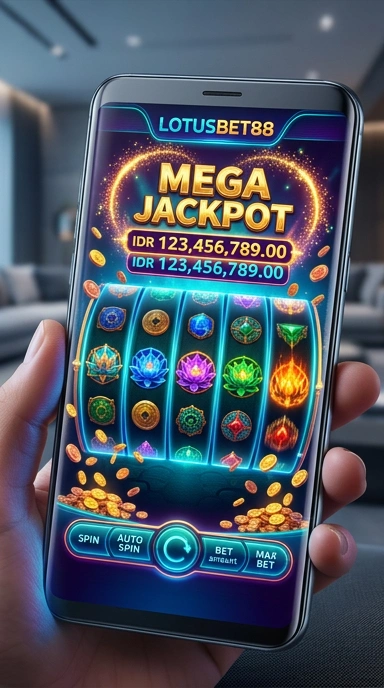 Tampilan antarmuka utama aplikasi lotusbet88.